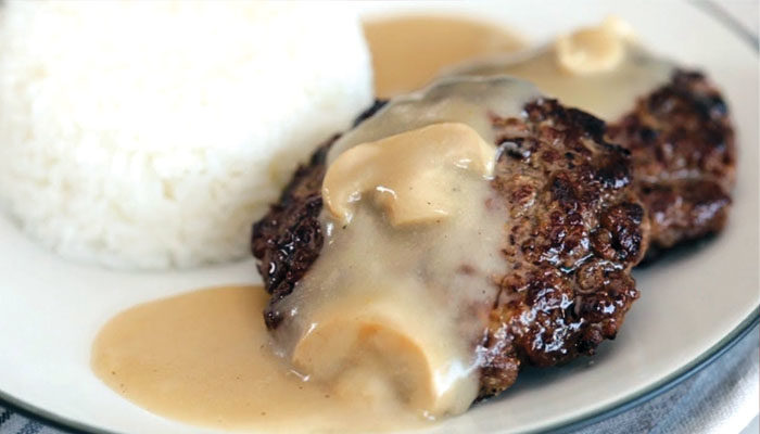 Burgers with Sour Cream Sauce